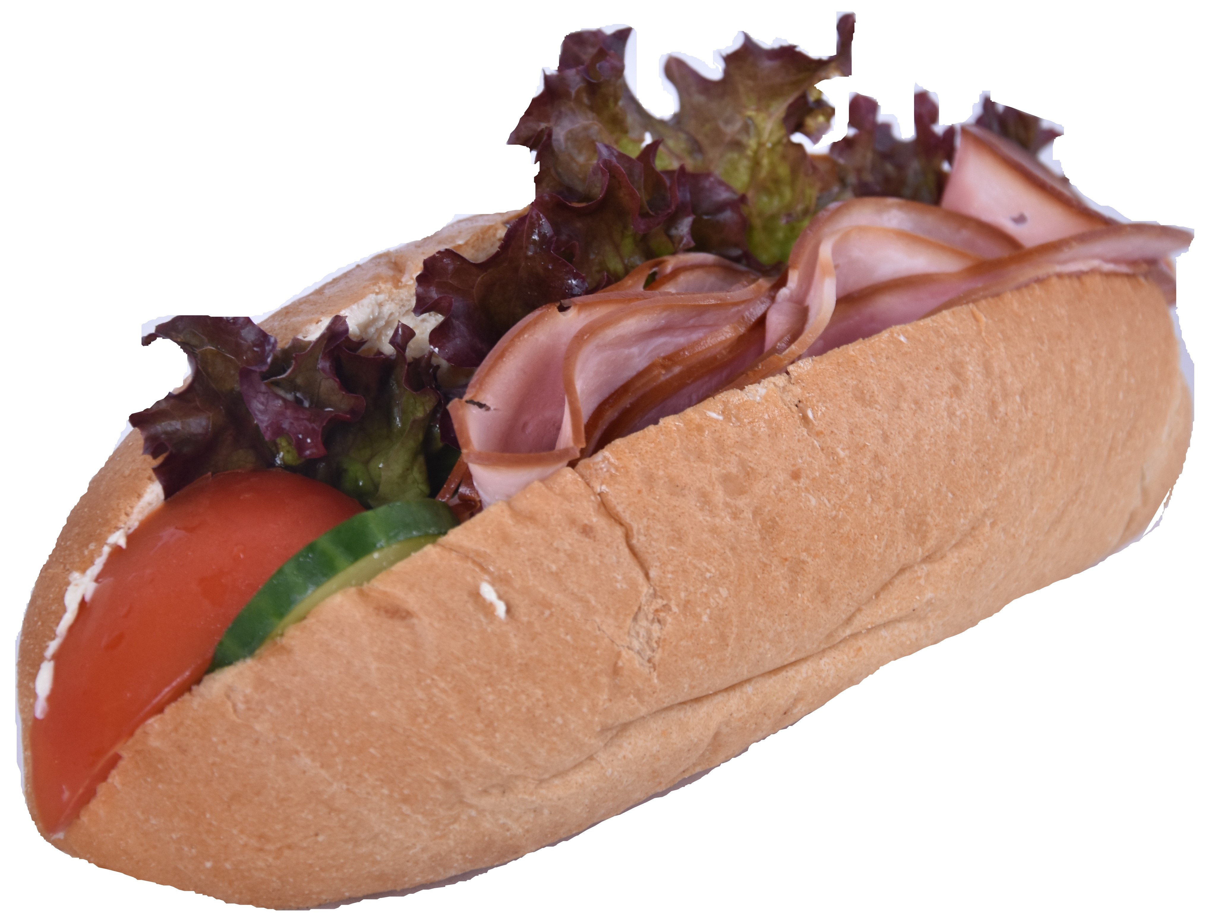 Liten baguette med kalkon